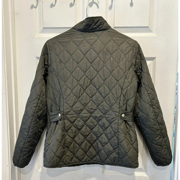Eddie Bauer Women’s Olive Green “Capers”Quilted Lightweight Field Jacket  Medium - Picture 7 of 11